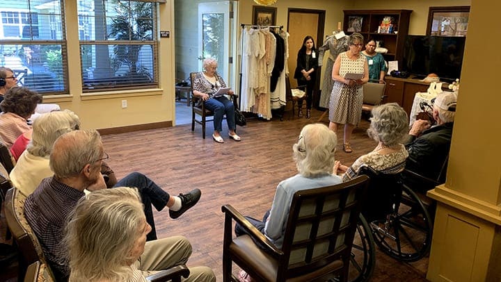 Memory Care residents share their wedding gowns