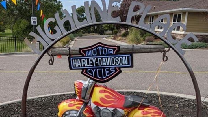 Motorcycle at Highline Place
