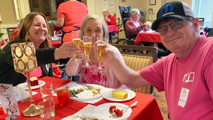 Anthem Memory Care Valentines Day celebrations