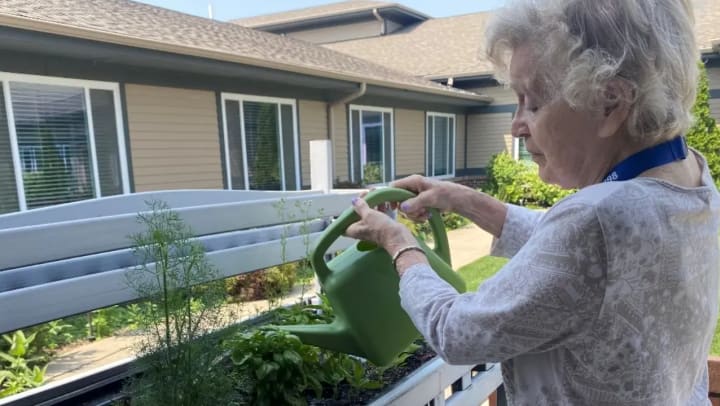 Porter Place Memory Care in Tinley Park Illinois Sensory Garden