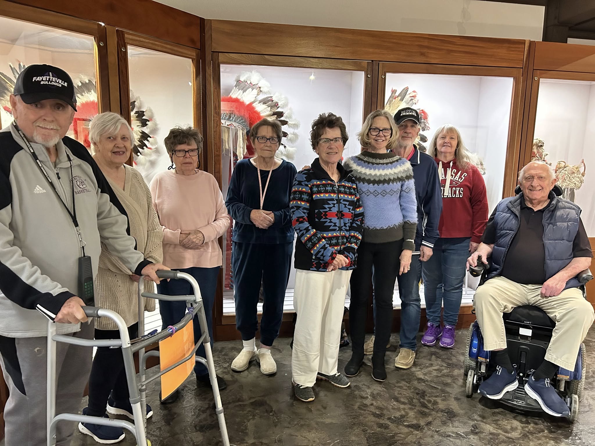 Residents at a museum.