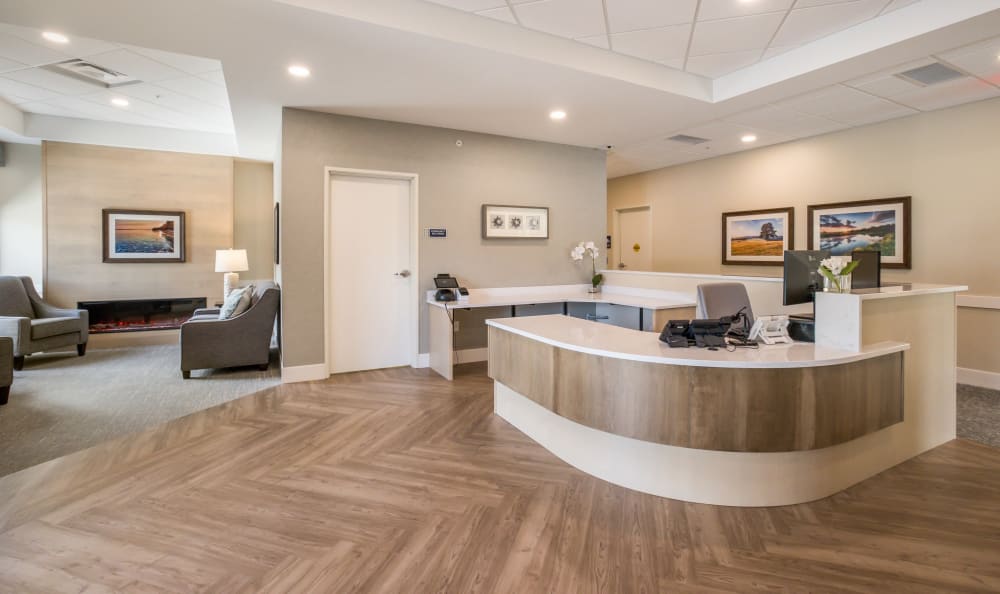 Lobby at Cascade Creek in Rochester, Minnesota.
