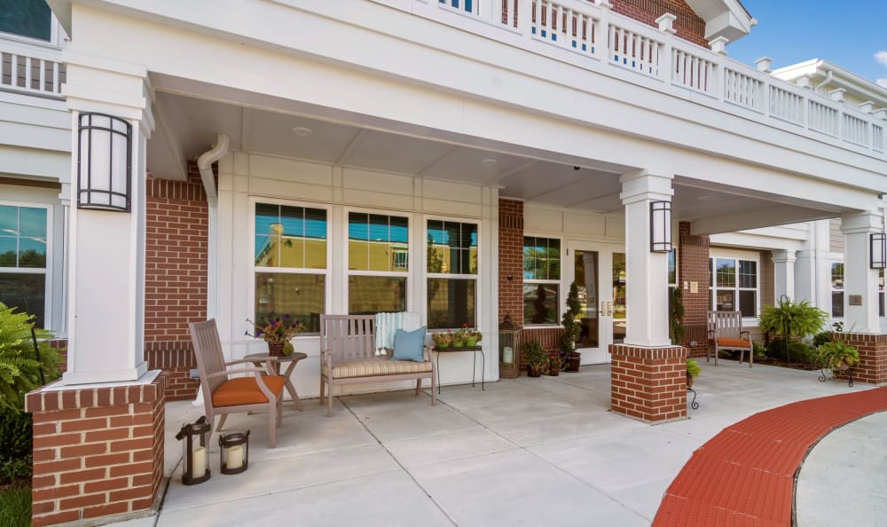 Outdoor patio area