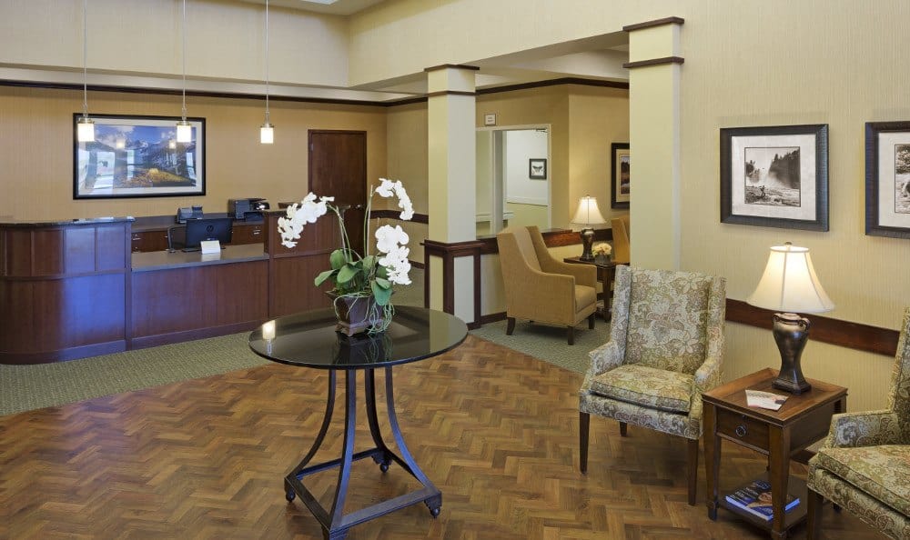 Lobby our at senior living facility in Westminster, CO