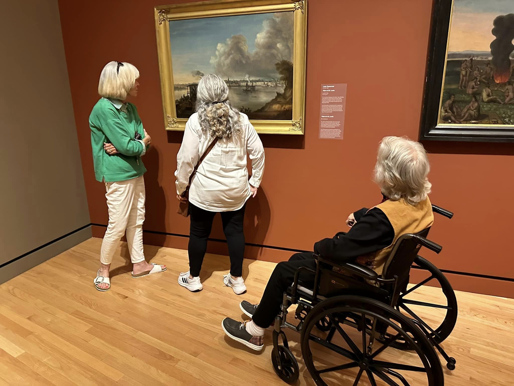 Clear Creek residents at an art museum