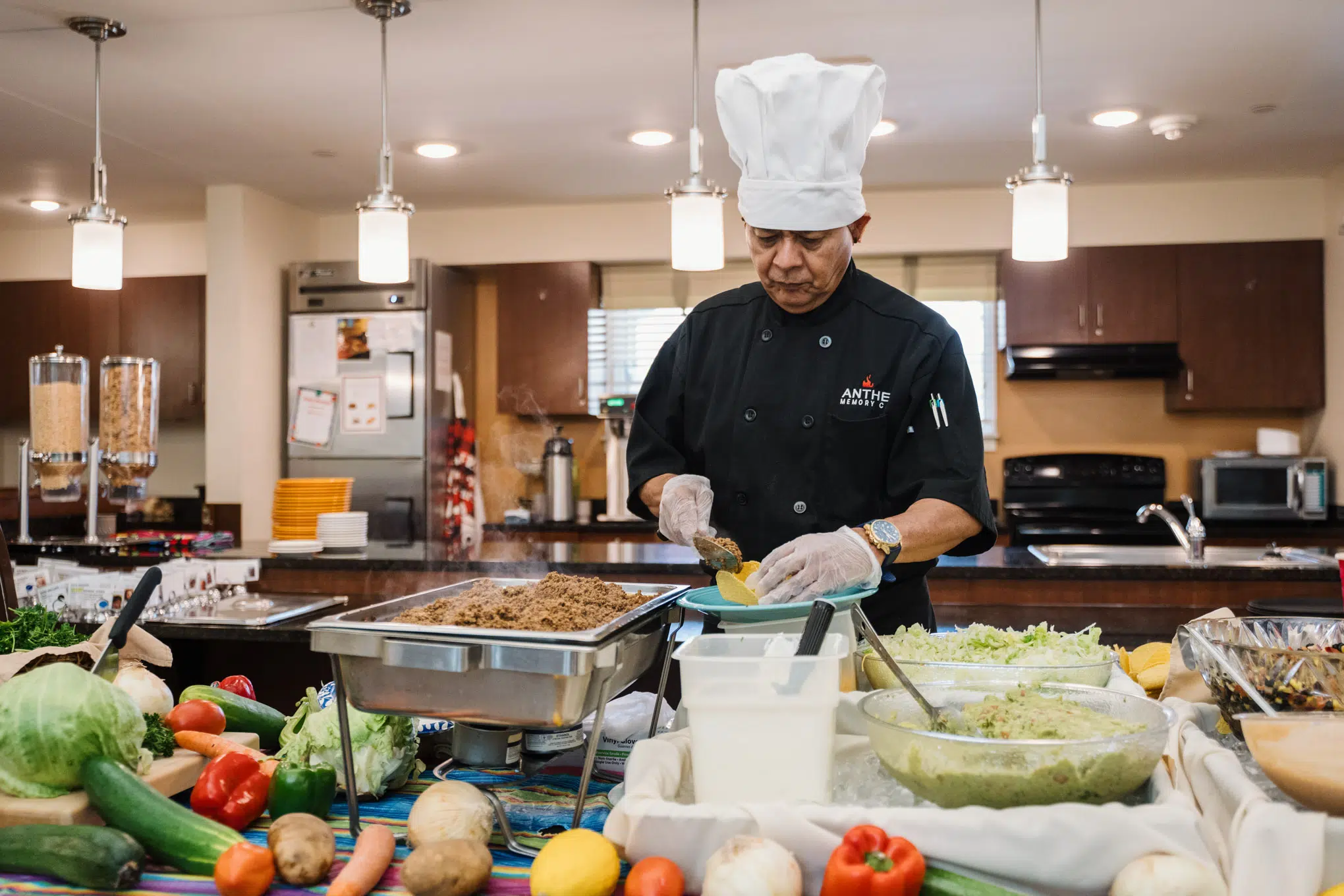 Harvester Place Chef preparing lunch