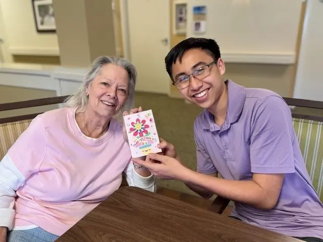 Vineyard Place Residents Join with Local School Kids to Make Mother’s Day Cards