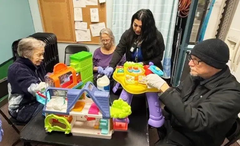 Cornerstone Christian Baptist Church gets help with spring cleaning from Vineyard Place Memory Care residents