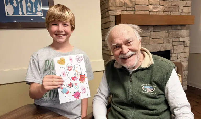 Vineyard Place Memory Care and local students team up to make Valentines cards