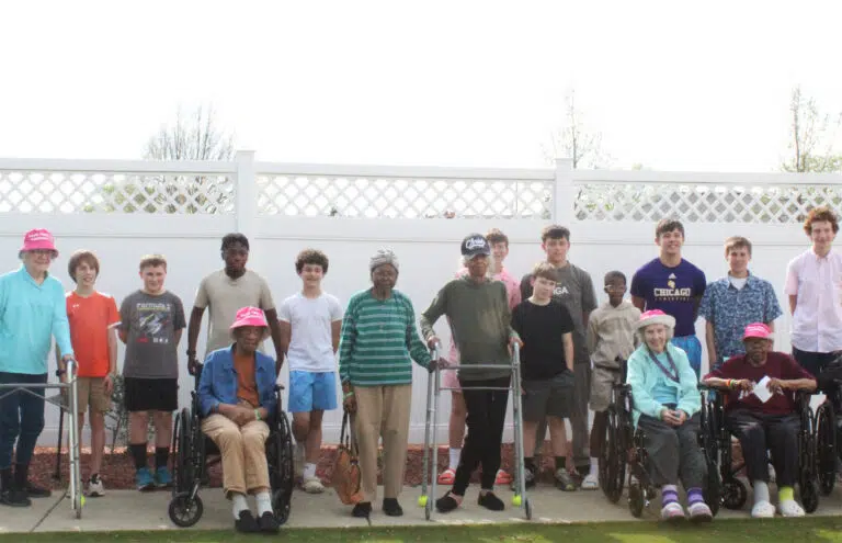 Grace Point Place residents and local students celebrate Earth Day