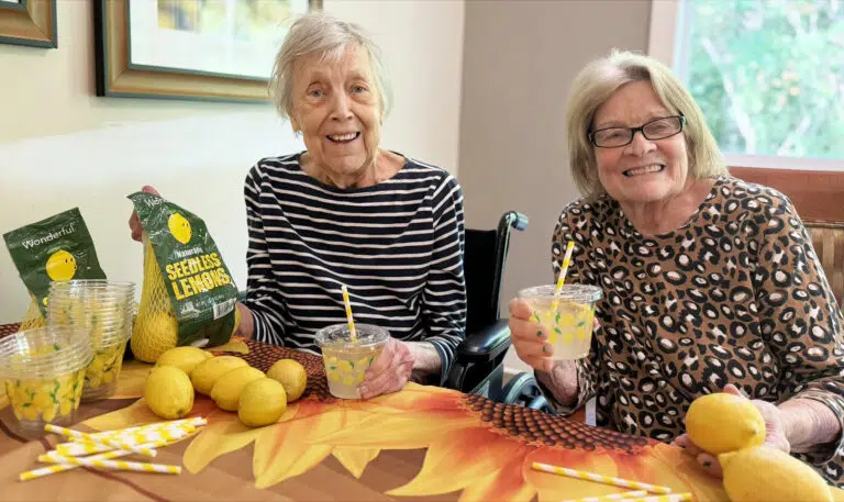 Residents of Concord Place Memory Care hold a fundraiser