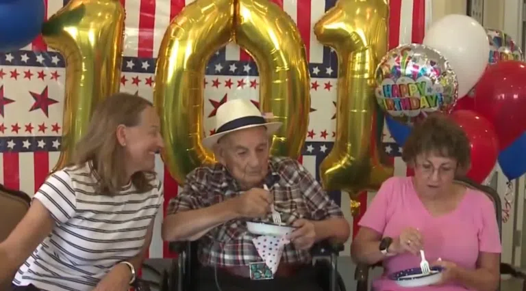 Special 101st Birthday Celebration of WW II Veteran at North Ridge Memory Care in Albuquerque New Mexico