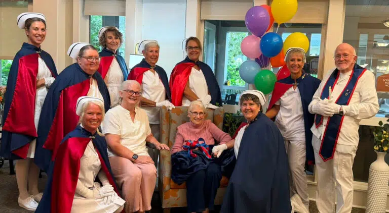 Tennessee Nurses Honor Guard honors retired nurses at Concord Place Memory Care in Knoxville Tennessee