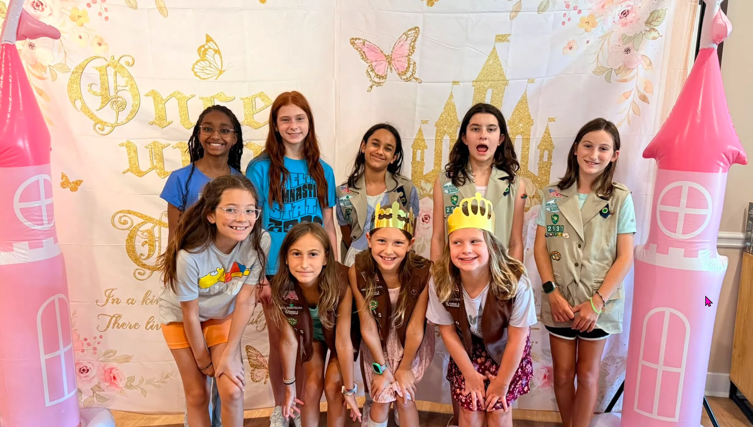 Local Girl Scouts host a tea party for residents of Morningside Place Memory Care in Overland Park Kansas
