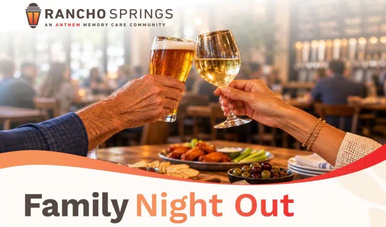 Family Night Event on October 7th at Rancho Springs Memory Care